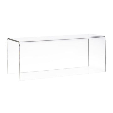 42.1" Modern Minimalist Acrylic Clear  Backless Entryway Bench
